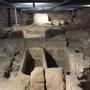 Onder de vloer van de Basilíca de Santa Eulalia