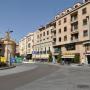 Het Plaza Santa Eulalia waaraan het hotel is gevestigd